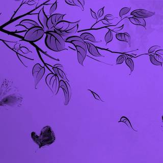 Purple butterfly wallpaper