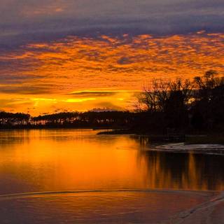 Winter sunset pictures