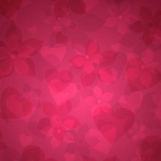 Hearts and flowers wallpaper