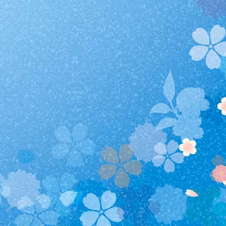 Blue flowers background
