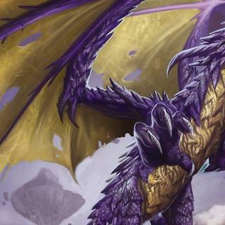 Purple dragon wallpaper