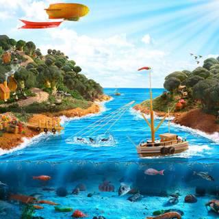 Fantasy world backgrounds