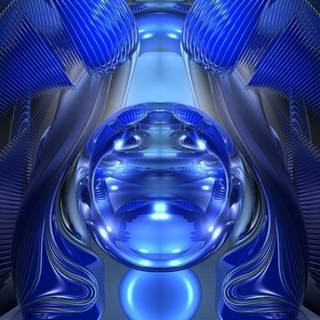 Blue 3D wallpaper