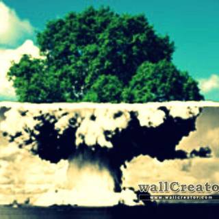 Mushroom cloud wallpaper