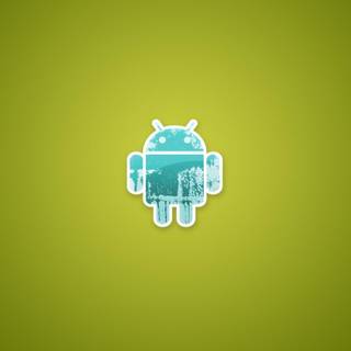 Android blue wallpaper