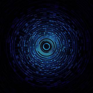 Blue circle wallpaper