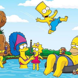 Simpsons characters wallpaper
