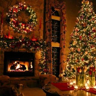 Christmas wallpaper for walls