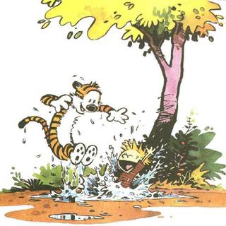 Calvin and Hobbes wallpaper