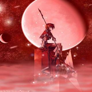 Red moon wallpaper