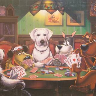 Dogs Playing Poker wallpaper