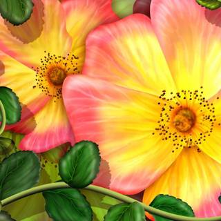 Exotic flower wallpaper