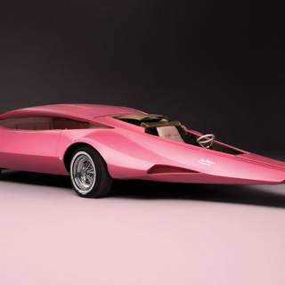 Pink car wallpaper