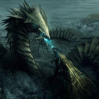 Sea monster wallpaper