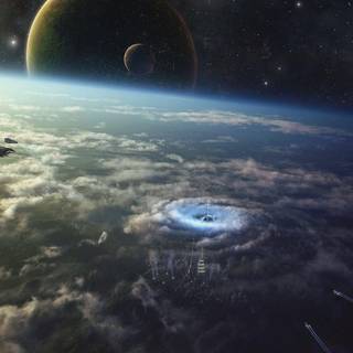 Futuristic desktop wallpaper