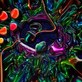 Trippy background wallpaper