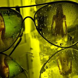 3D glasses wallpaper