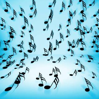 Blue music wallpaper