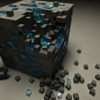 3D cube wallpaper