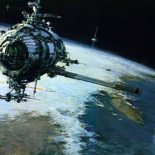 Space ship wallpaper