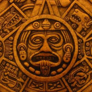 Aztec calendar wallpaper