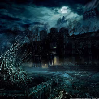 Dark city background