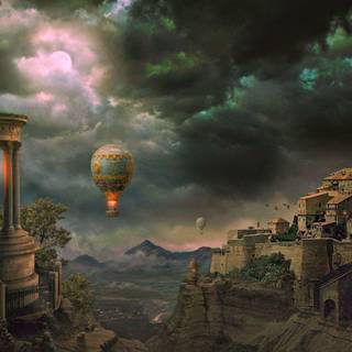 Fantasy world backgrounds