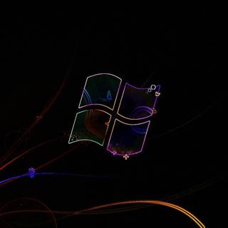 Windows black background