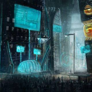 Future city wallpaper