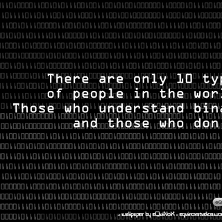 Binary wallpaper