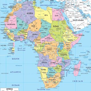 Africa map wallpaper