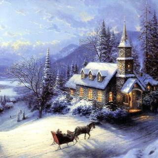 Free Thomas Kinkade wallpaper for desktop