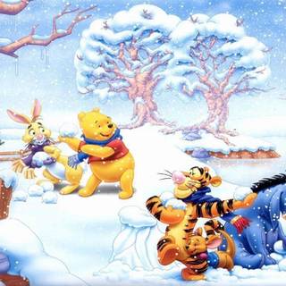 Winnie the pooh christmas wallpaper