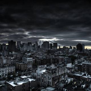 Dark clouds wallpaper