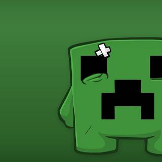 Minecraft creeper desktop background