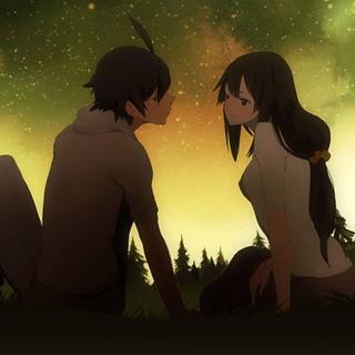 Romantic anime wallpaper