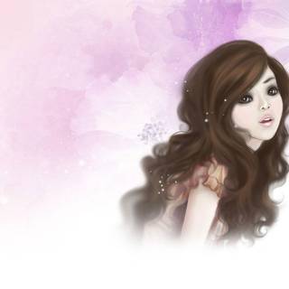 Cartoon girl picture