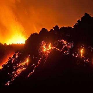 Volcanic eruption wallpaper