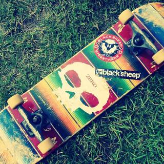 Wallpaper of skateboard