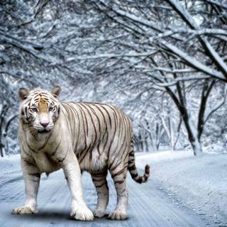 White bengal tiger wallpaper