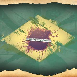Wallpaper flag Brazil 2015