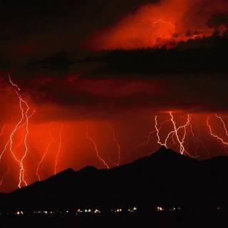 Lightning storm wallpaper