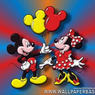 Mickey and Minnie Mouse wallpaper