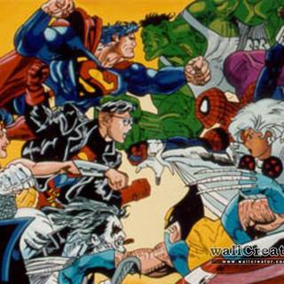 DC vs Marvel wallpaper