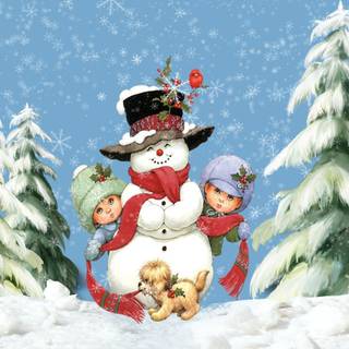 Snow christmas wallpaper
