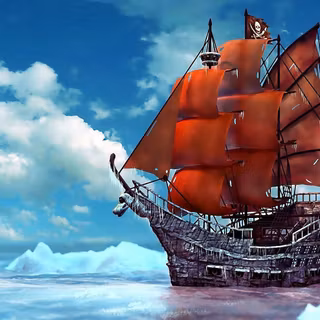 Pirate ship wallpaper