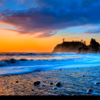 Sunset beach backgrounds