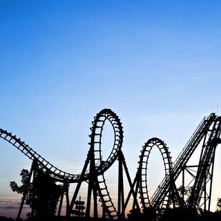 Roller coaster wallpaper