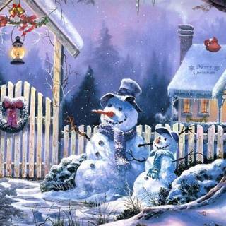 Country Christmas wallpaper