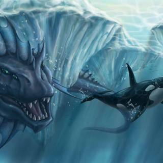 Killer whales wallpaper